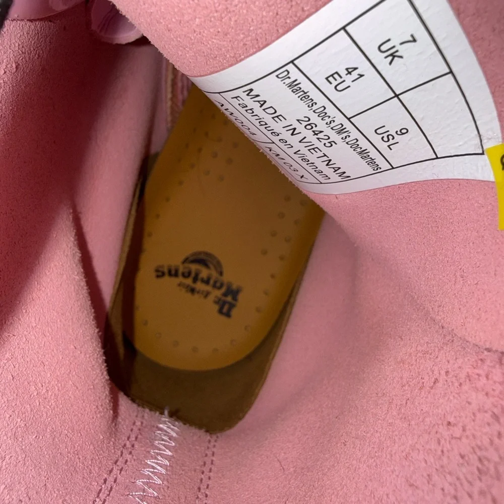 Dr. Martens Pink Combat Boots - Picture 6 of 13